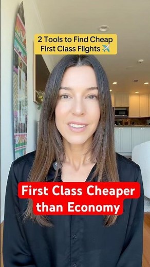 How to find cheap first class flights using credit card points 💳 #americanexpress #travelhack