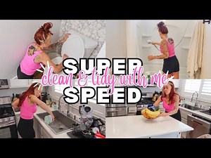 SUPER SPEED CLEAN AND TIDY WITH ME MOTIVATION | NEW HOME RESET ✨2023 MESSY HOUSE CLEANING MOTIVATION