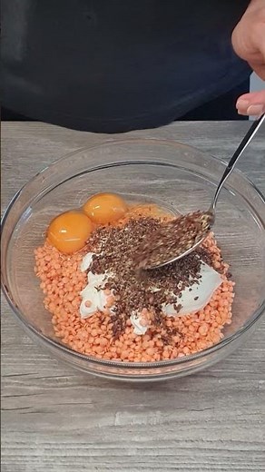 Вкусный чечевичный хлеб без муки и дрожжей! Просто и сытно! 🍞💚