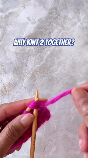Knit 2 together to eliminate one stitch. It’s usually go together with yarn over to create a lace.