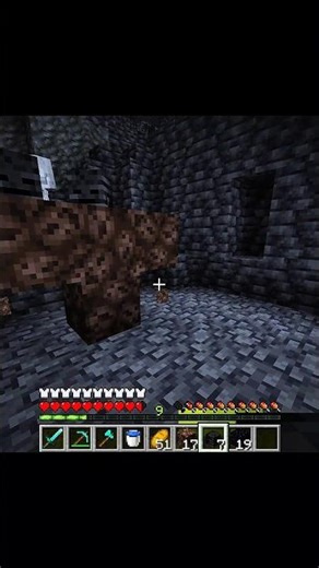 skeleton kill in cave 😧 #minecraft#shorts #ytshorts