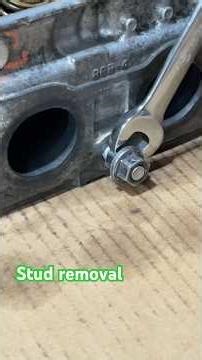 Removing a stud with double nuts #automobile #mechanic #hondacars #kseries