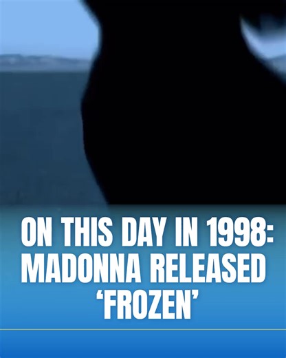 On this day, Madonna entered her 'Ray of Light' era and released 'Frozen' ❄️ A haunting, electronic ballad inspired by spirituality, heartbreak, and self-reflection, the song marked a bold reinvention for Madonna in the late ’90s. Recorded with producer William Orbit, 'Frozen' blended ambient beats with orchestral drama, a sound that reshaped her career and pop music at large. The moody-desert video, directed by Chris Cunningham, gave us gothic Madonna, swirling black robes, and shape-shifting m