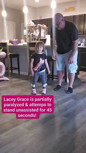 538K views · 18K reactions | Getting stronger! #spinabifida #Overcome #Miracle #Standing | Laugh like Lacey-Her journey with Spina Bifida | Facebook