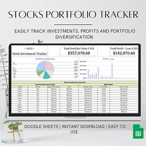 Stocks Investment Tracker Template for Google Sheets, Wealth Tracker, Asset Tracker, Money Tracker, Savings Tracker, Personal Finance, - Etsy