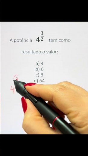 How to solve fractional exponents. #enem #mathematics