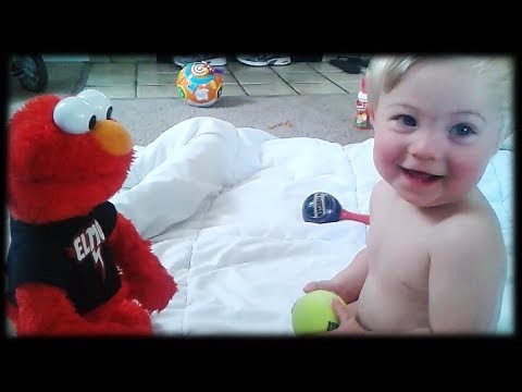 Cute Baby Loves Elmo & Meets Him For the First Time!