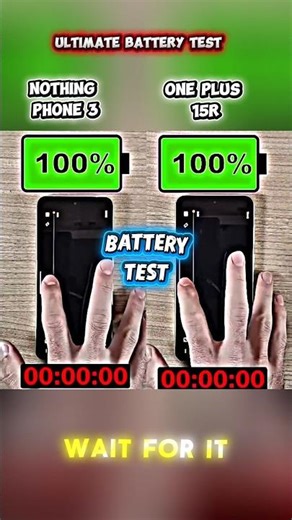 Nothing Phone (3) vs OnePlus 15R Battery Drain Test 🔋 | Real-Life Usage Comparison