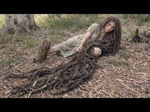 Hair 2.5 METERS LONG!!! Tragic Story Homeless Woman’s ASMR Haircut