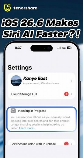 How to Speed Up Siri AI Indexing Before iOS 27? iOS 26.6 Hidden Feature! #shorts