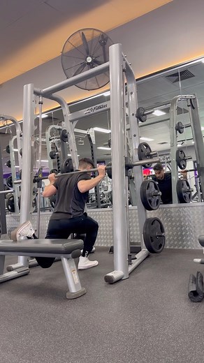 SMITH MACHINE - one of our wonderful members was wondering how to use the Smith machine so we put together a brief demonstration of the diverse uses for this bit of equipment. If there is something you’d like more info on comment below so we know what you want to see and don’t have to do anymore Tik Tok dances for content. | Anytime Fitness Windsor