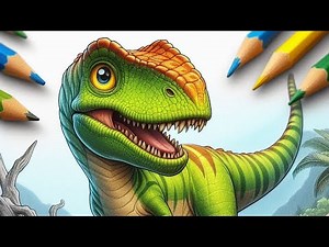 How to Draw a Dinosaur for Kids 🦖 | Easy Step-by-Step Drawing Tutorial!