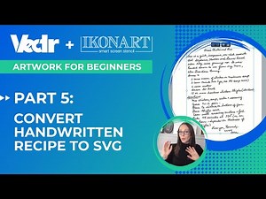 Artwork For Beginners Part 5: Convert Handwritten Recipe Into a SVG | Vectr + Ikonart