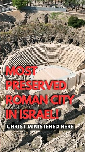 𝗠𝗼𝘀𝘁 𝗣𝗿𝗲𝘀𝗲𝗿𝘃𝗲𝗱 𝗥𝗼𝗺𝗮𝗻 𝗖𝗶𝘁𝘆 𝗶𝗻 𝗜𝘀𝗿𝗮𝗲𝗹! - 𝗖𝗵𝗿𝗶𝘀𝘁 𝗠𝗶𝗻𝗶𝘀𝘁𝗲𝗿𝗲𝗱 𝗛𝗲𝗿𝗲 #bible #travel #history #holyland