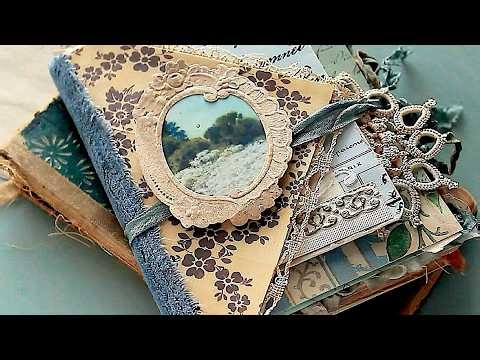 EASY NO-SEW Junk Journal from Old Book Pages! | Beginner Friendly DIY