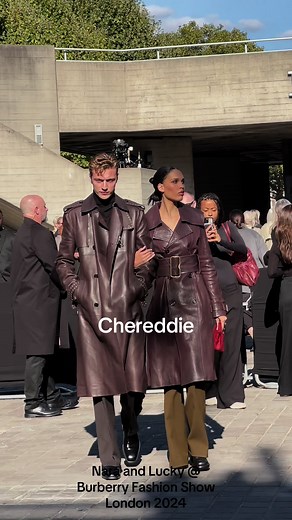 Nara and Lucky @ Burberry Fashion Show London 2024
