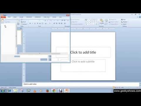 Microsoft PowerPoint 2010 Open an Exisiting Presentation