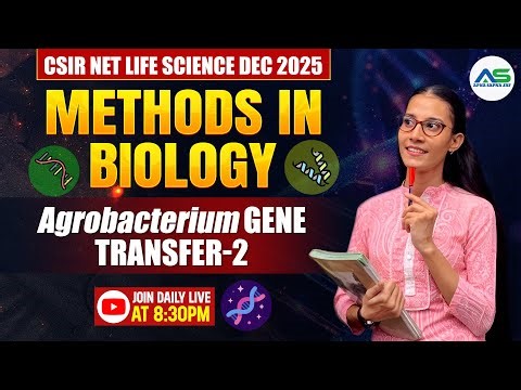 Agrobacterium mediated gene transfer 2| METHODS IN BIOLOGY | LIFESCIENCE DEC 2025 #apnasapnajrf
