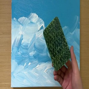 Yellow Acrylic Painting / Crumpled Paper Technique | Painting