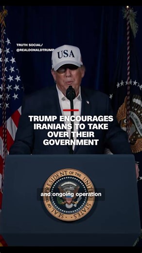 In a video posted to Truth Social, President Donald Trump encouraged Iranians to seize control of their government when US military operations conclude. “This will be probably your only chance for generations,” Trump said. He also warned American lives may be lost as a result of his military operation inside Iran. #CNN #News