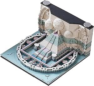 3D Memo Pad, Artsy Pads, 3D Art Non-Sticky Notes, Paper Craft Notepad Featuring Pyramid, 150 Sheets Note Cards