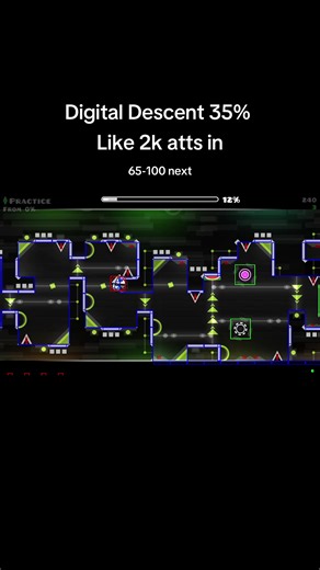 Digital Descent: Geometry Dash Music Gameplay
