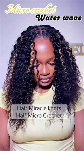 Mane concept PRISTINE MICRO FEATHER CROCHET PRHC103- Water wave 18"