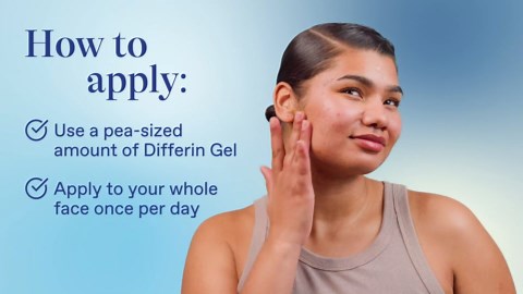 Differin Acne Treatment Gel, 90 Day Supply, Retinoid Treatment for Face with 0.1% Adapalene, Gentle Skin Care for Acne Prone Sensitive Skin, 45g Pump (Packaging May Vary)