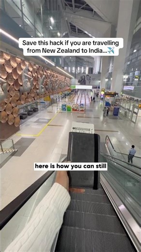 ✈️Flying from New Zealand to India? Save this airport hack to get free wifi access at Delhi airport.