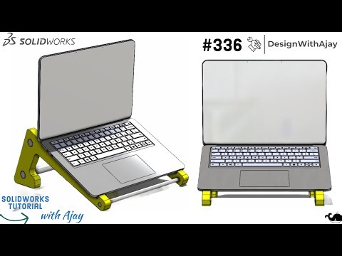 How to Design a laptop stand Ideas #336 #productdesign | DesignWithAjay | | CAD 3D Designer |