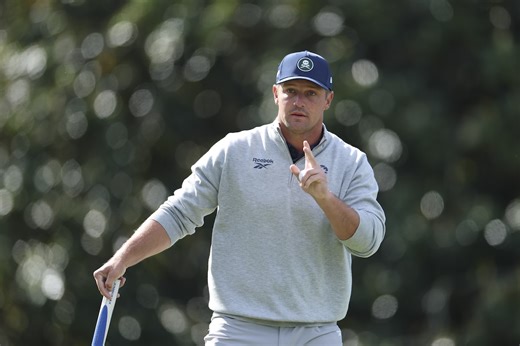 Bryson DeChambeau reacts to rough first round at The Masters