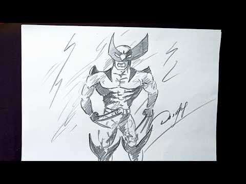 WOLVERINE drawing marvel comics