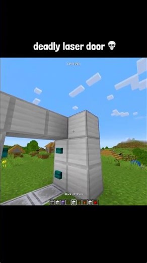 Deadly Laser Door Minecraft! 💀 #minecraft #shorts #gaming