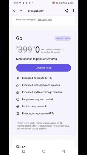 how to get chat gpt go for 1 years free step by step guide