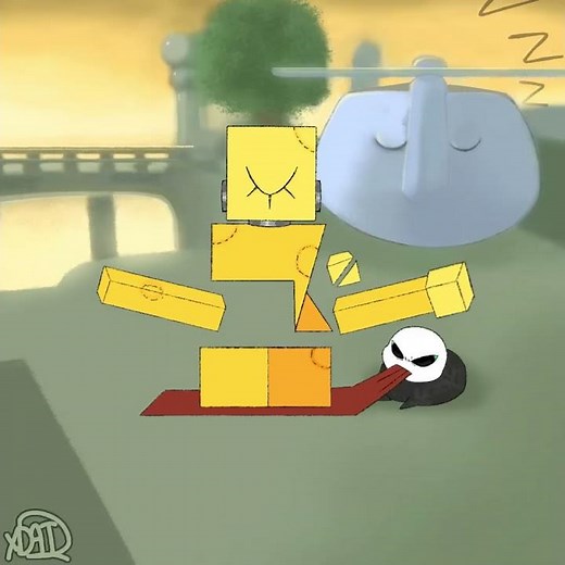 Baby pursuer meets Harken animation #dieofdeath #animation #roblox #pursuer #robloxanimation