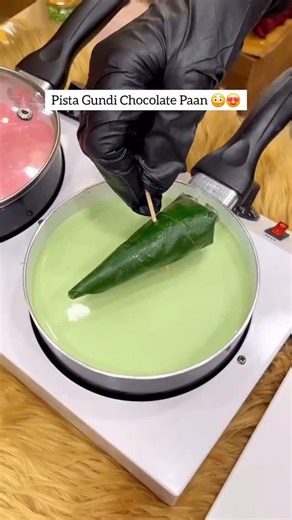 Anita Lalwani Surana on Instagram: "Pista Gundi Chocolate Paan 😳😍 Tag your those Friends with whom you want to try this delicious Paan! 😍 📍Yamu's Panchayat, Connaught Place- New Delhi Don't forgrt to follow me for never seen before Paan Making Videos @anu_the_paanwali . . . #anuthepaanwali #paan #paanlovers #chocolate #delicious #yummy #sweet #dessert #foodie #food #foodporn #foodstagram #reelit #reelsinstagram #reelkarofeelkaro #reelsviral #reels #reel #reelsindi