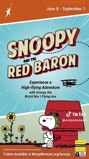 Curse you Red Baron! 💥 Join us this season for our Snoopy and the Red Baron exhibit! Experience a high-flying adventure and be among the first to see Peanuts comic strips, rare memorabilia and behind-the-scenes insights into the creation of these timeless tales! Whether you’re a long-time admirer or new to the enchanting world of @Snoopy or new to the beagle band wagon you’re bound to love this exhibit. Learn everything you need to know about this exhibit here: https://buff.ly/4aHbTlK 🐾 #wings