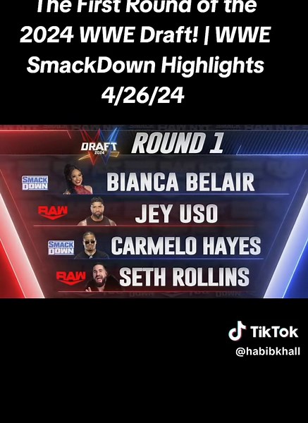 2024 WWE Draft First Round Highlights | SmackDown 4/26/24