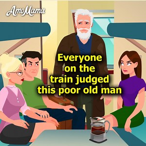 A girl kicked the old man out of her compartment, but fate taught her a lesson | AmoMama Nostalgia