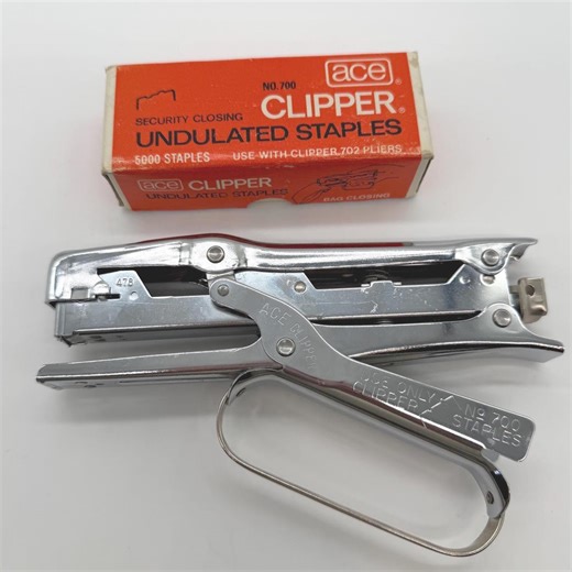 Vintage Hand Held Stapler, Ace Clipper, Ace Fastener Co., Desk Accessory - Etsy