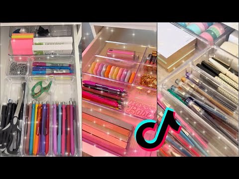 ✨ Desk Drawer Organization | Tiktok compilation