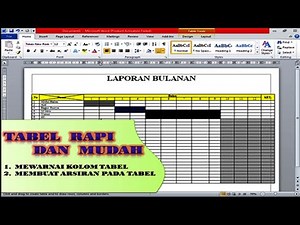 HOW TO MAKE A COLORING TABLE TO CREATING SHARE ON COLUMN IN MICROSOFT OFFICE WORD