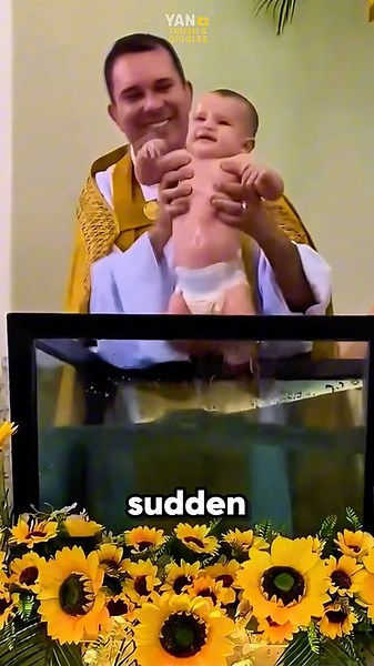 Orthodox baptism looks unbelievable⁉️😲 #baby #baptism #culture