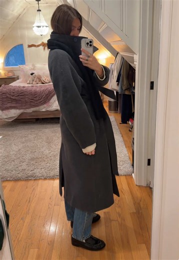 Coat is the outfit today @ZARA @Still Here NY @SAINT LAURENT | coat outfit