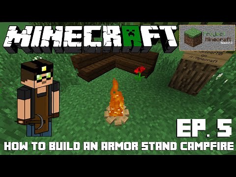 How to Build an Armor Stand Campfire! - (Project Minecraft S2E05) (HD)
