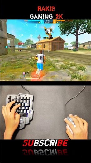 Free Fire Gaming keyboard mouse🖱️⌨️📲 Gameplay #mixpro #geekgamer #shorts #shortsviral #youtubeshorts