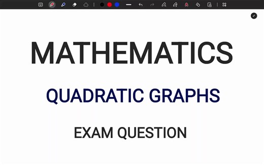 Understanding Quadratic Graphs for Exam Preparation