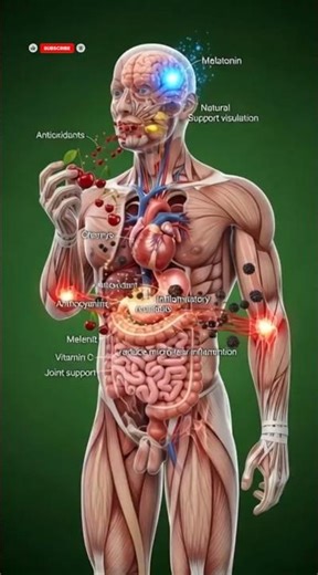 What Happens When You Eat Cherries? | Sleep, Inflammation & Muscle Recovery | 3D Animation