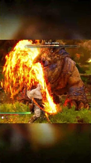 Ghost Of Sparta☠️🔥 Vs Slag Horn Best Fight God Of War Ragnarok #gaming #godofwar