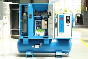 [Hot Item] Made in China 22kw 8 10 16 Bar Direct Drive Single Phase Industrial Integrated Rotary Screw Air Compressor with Laser Cutting Air Dryer